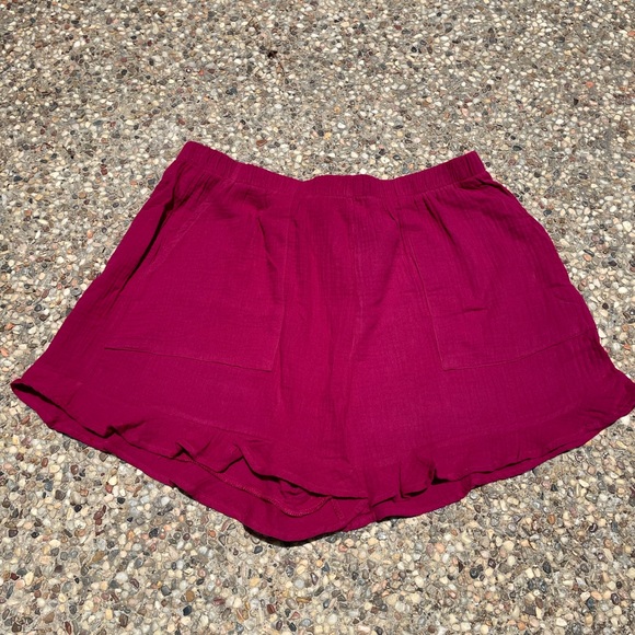 Sunkissed Daze Shorts, Maroon, size 1X - Picture 2 of 2